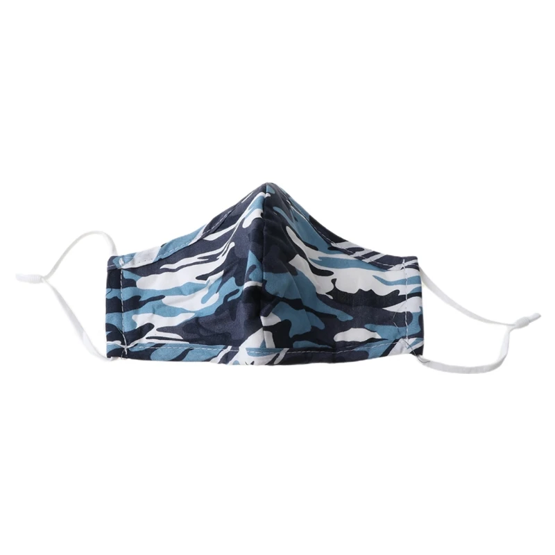

Reusable Washable Printed Camouflage Cotton Mouth Mask Dustproof Sunscreen Breathable Face Protective Cover Respirator