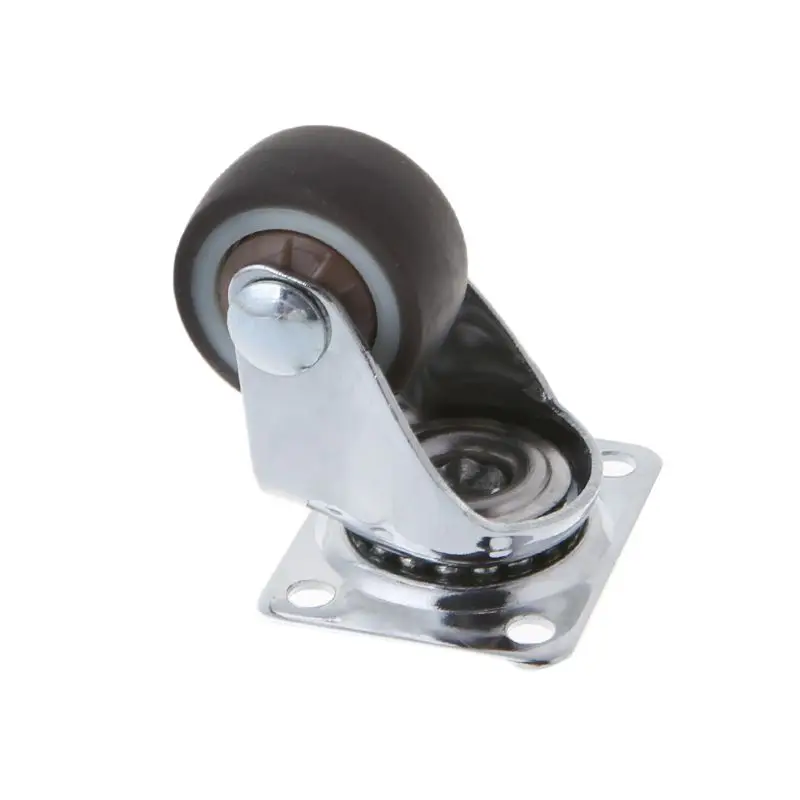 Mini Small Casters 1 Inch TPE rubber Super Mute Wheels For Bookcase Drawer Flower Racks H3CC | Обустройство дома