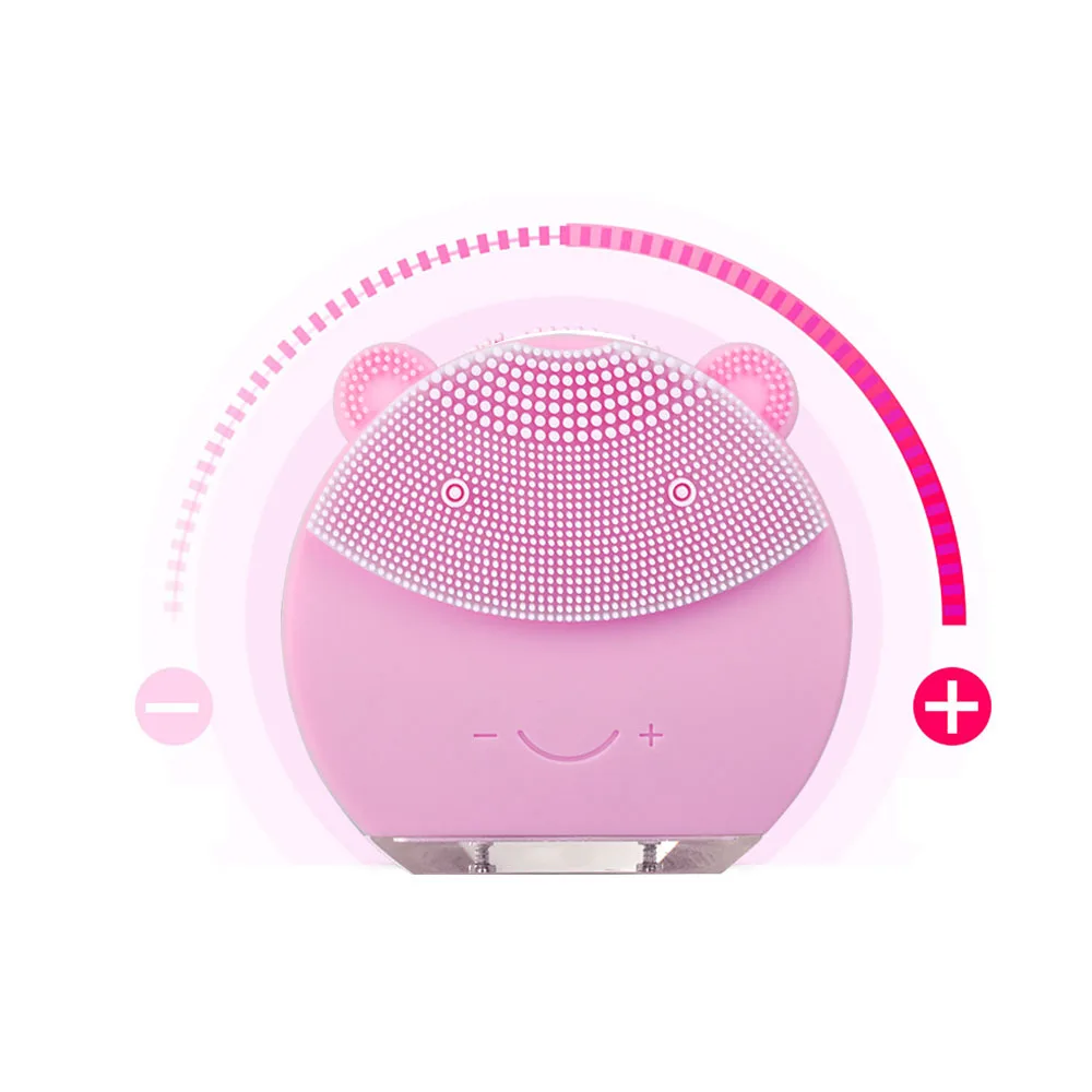 Мини электрическая Очищающая Массажная щетка для лица водостойкая силиконовая