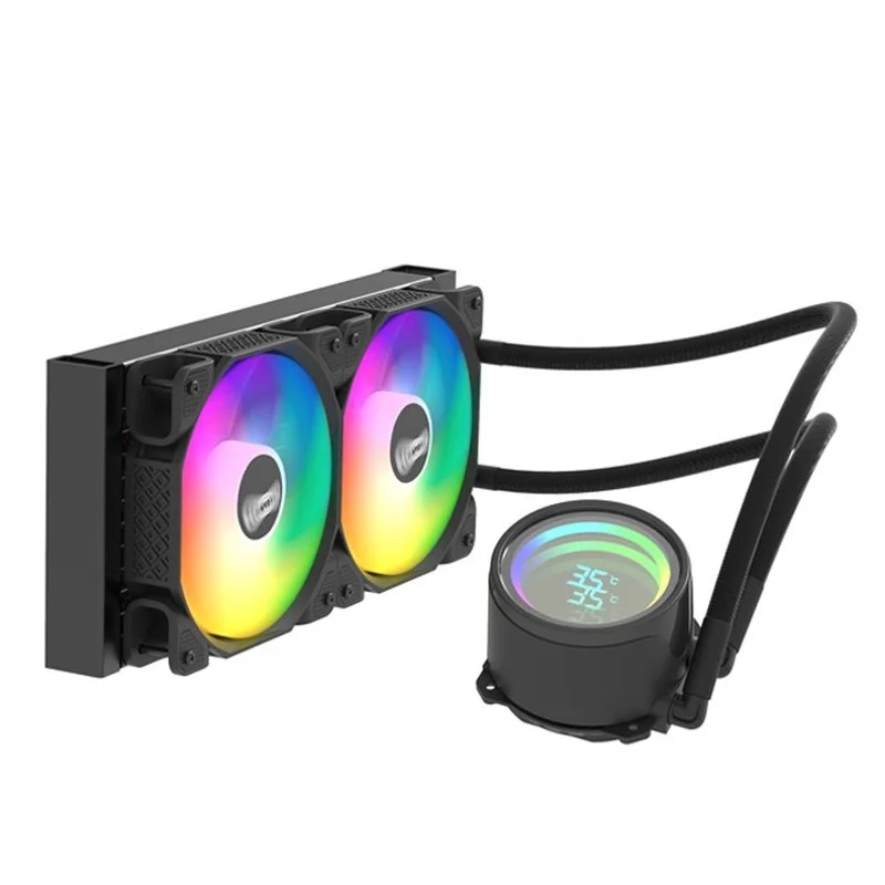 

New Water Cooling Products AIO 240mm liquid cooler 4Pin fixed color fan CPU cooler for PC Gaming Case