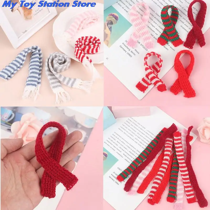 

Hot 1/6 Dollhouse Miniature Knitting Scarf Ornament DIY Dolls Clothing Accessories Baby Gift Toy Furniture Miniature Decoration