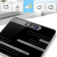 bathroom digital scales floor body scale body weight scale lcd display glass smart electronic scale bath accurate weighing scale