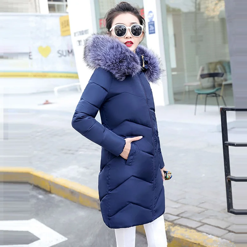 

2021 winter Korean version of the new women's padded jacket women's mid-length slim padded jacket korean coats women