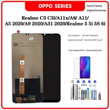 For oppo Realme C3 C3i A11x A8  A11 Touch Screen Digitizer Assembly For oppo A5 2020  A31 2020 Realme 5 5i 5S 6i lcd no frame