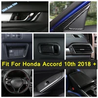 interior mouldings for honda accord 10th 2018 2022 a pillar loudspeaker horn ac steering wheel glass lift cover trim abs