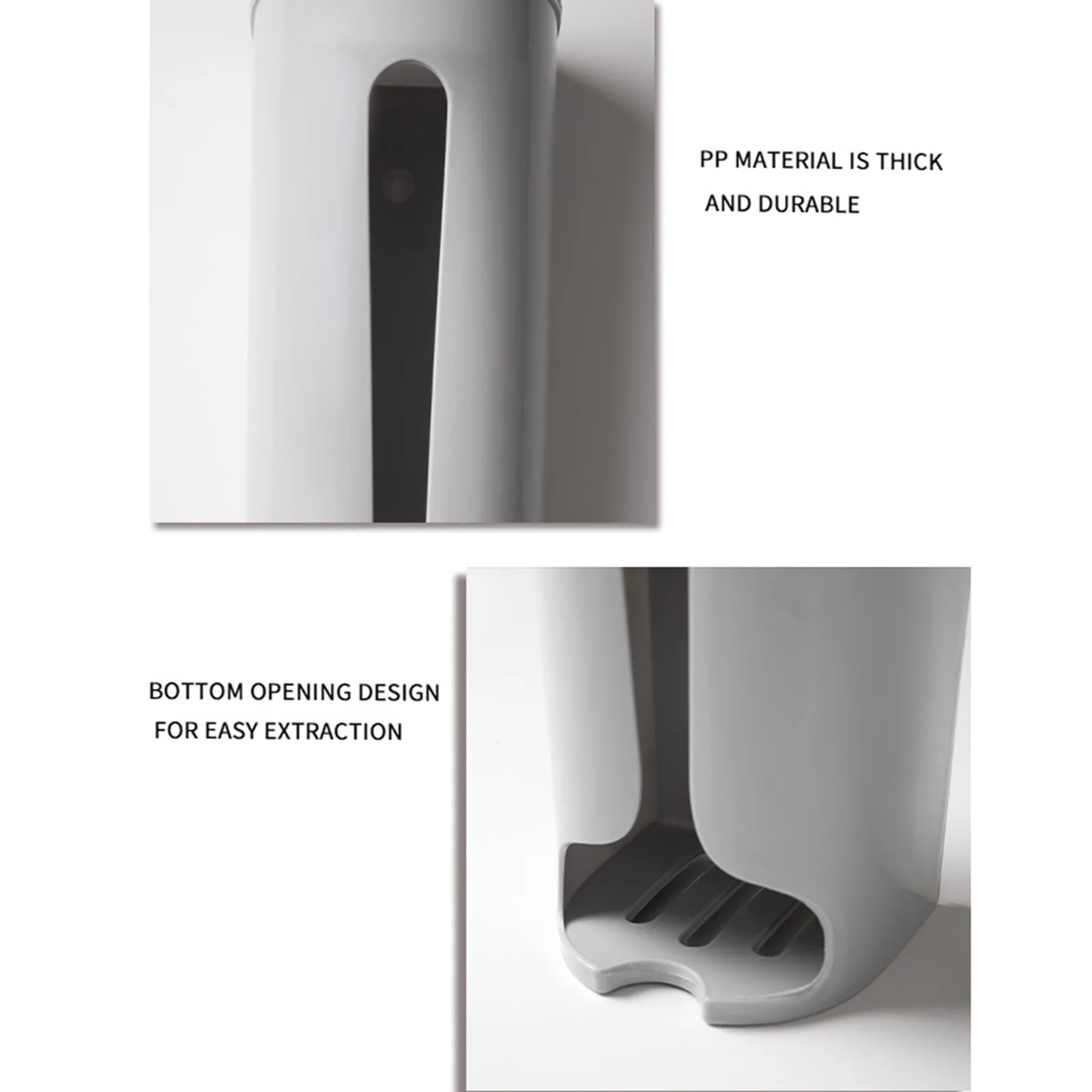 Garbage Bag Storage Box Home Kitchen Bathroom Wall Hanging Plastic Storing Rack Removable Container Household Holder |