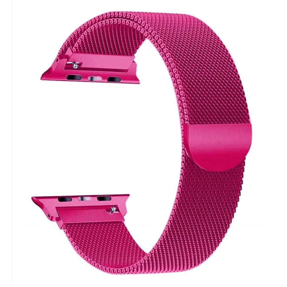 Миланская петля ремешок для apple watch series 5 4 band correa apple watch 44 мм 40 мм 42 мм 38 мм iwatch 5 4 3 2 1 ремень из нержавеющей стали
