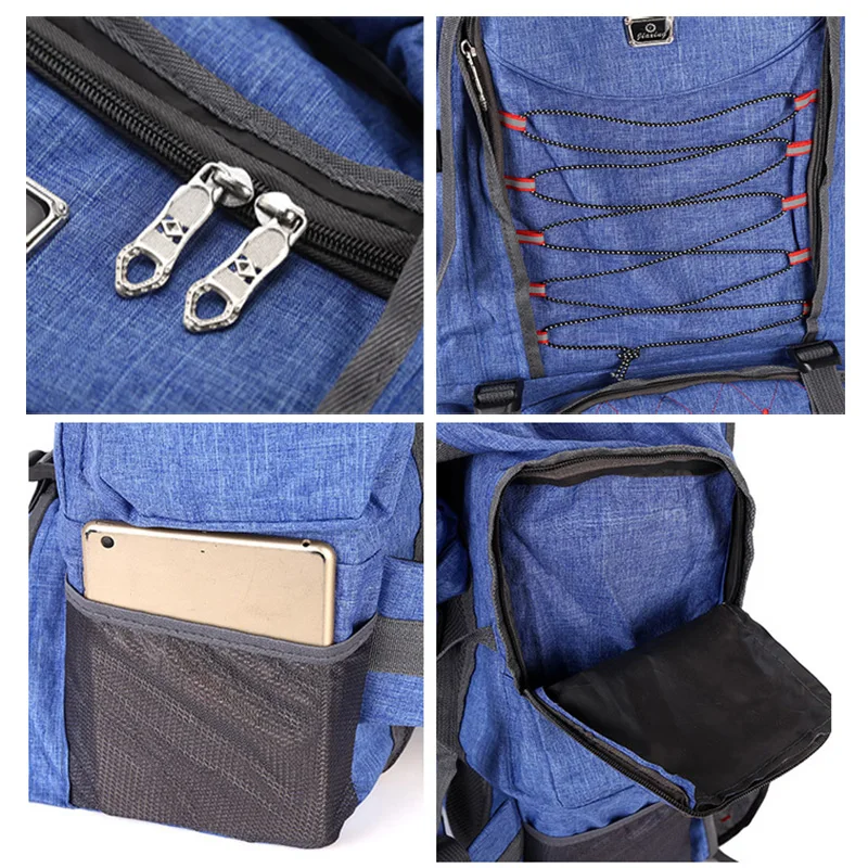 Открытый походный рюкзак для кемпинга большая емкость водонепроницаемая