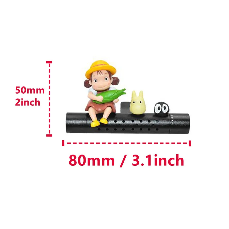 

GISAEV Car Air Freshener Cartoon Girl Riding Broom Cute Car Accessories Interior Perfume Metal Aromatherapy Vent Clip Ornament