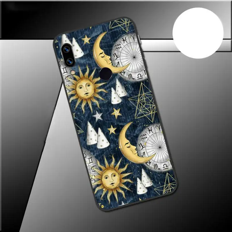 

Funny Sun Moon cartoon Phone Case For Xiaomi Redmi 7 9t a3 9se k20 mi8 max3 lite 9 note 8 9s 10 pro