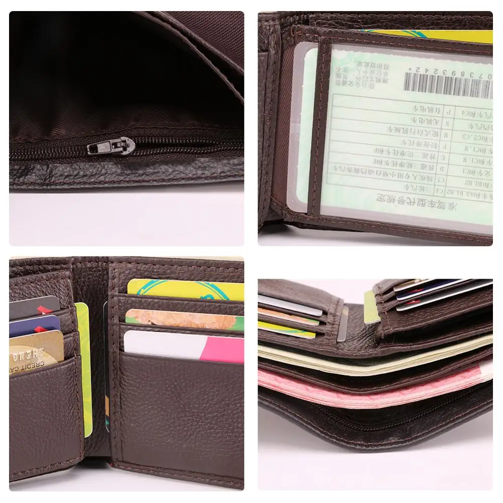 JOYIR RFID мужские кошельки Держатель водительских прав, настоящий компактный кожаный бумажник, повседневный кожаный кошелек, визитница, кошелек для мужчин