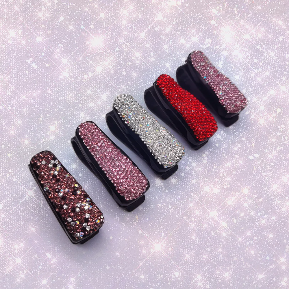 

1 шт. Стразы алмазное украшение зажим для солнцезащитных очков солнцезащитный козырек держатель для очков зажим для купюр портативные очки ...