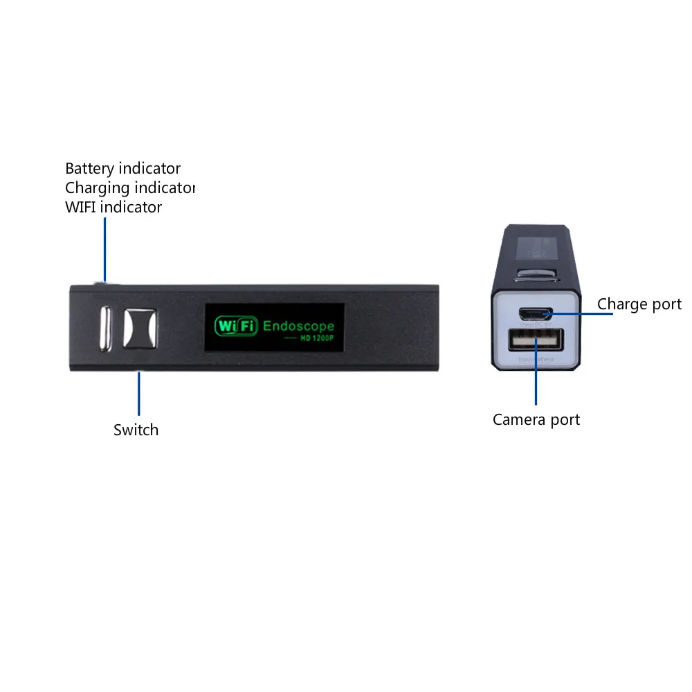 1200P ультра-прозрачный эндоскоп для Apple Android WiFi мобильный телефон объектив 8 мм