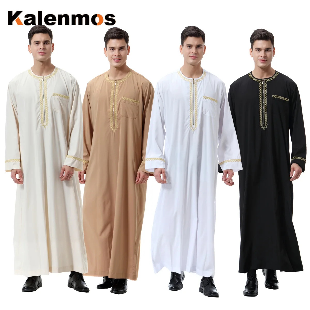 Мусульманская одежда мусульманское платье на молнии джубба тобе кафтан кимоно