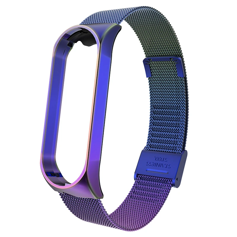 Для mi band 4 3 металлический ремешок браслет для Xiaomi mi Band 3 4 Безвинтовой mi Band 4 3 браслет mi Band браслет на запястье умный браслет 4 Сталь