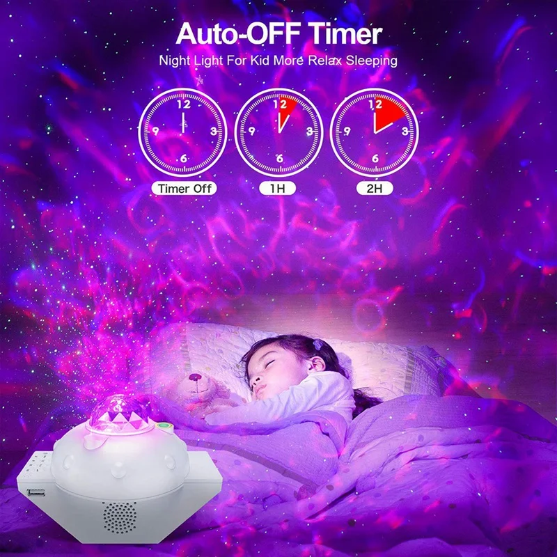

Star Night Light Projector, Galaxy Led Light Projector for Kid Adult Ceiling Bedroom Star Music with Bluetooth