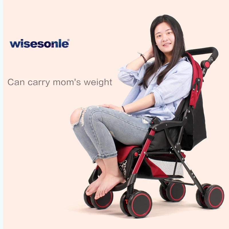 Детская коляска может лежать и складывать четыре колеса амортизирующая детская