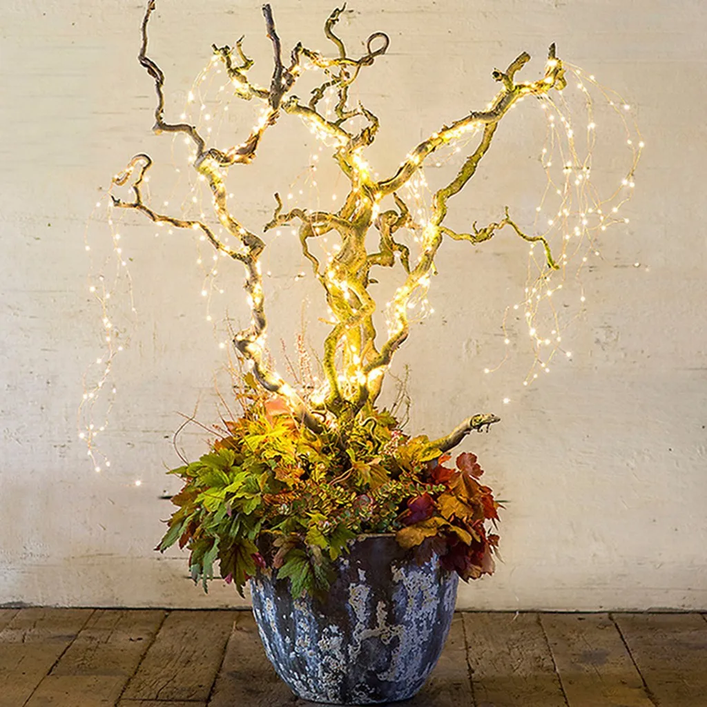 Гирлянда с 10 медными нитями 200 светодиодов 2 м|Осветительные гирлянды| |