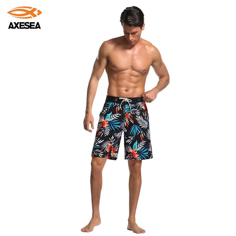 Мужские пляжные шорты AXESEA для волейбола серфинга купальный костюм плавки с