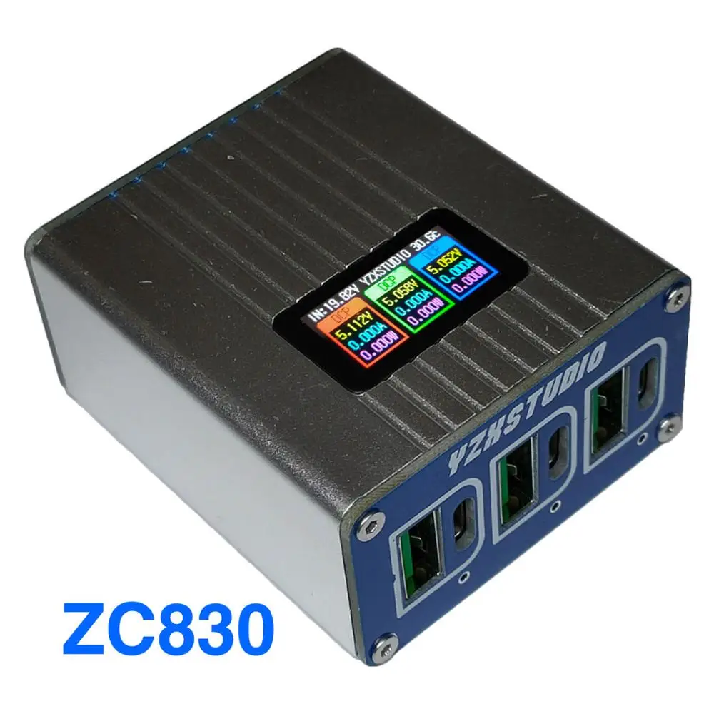 

Color Screen ZC830 High Performance Car Desktop Charger Mobile Phone Notebook 6-port Multi-port Multi-protocol QC4+PD3