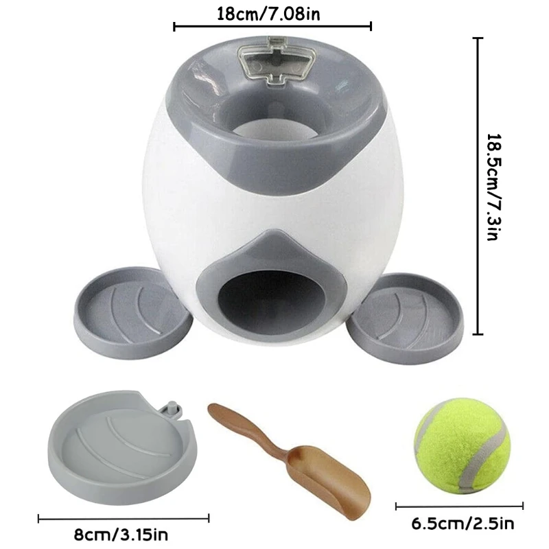 

Dog Puzzle Toy Interactive Dog Toys Treat Dispensing Ball Toys with Detachable Dishes Tennis Balls Training for Dogs