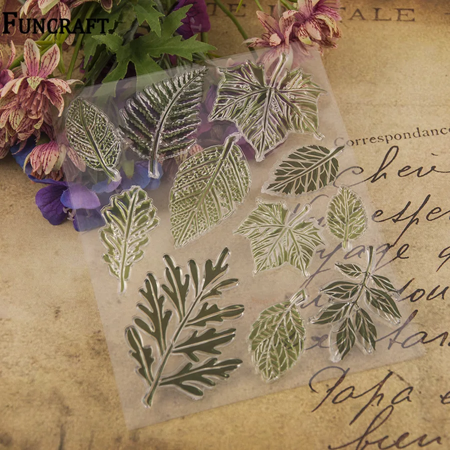 1 лист веток листья прозрачные резиновые штампы для скрапбукинга открытки