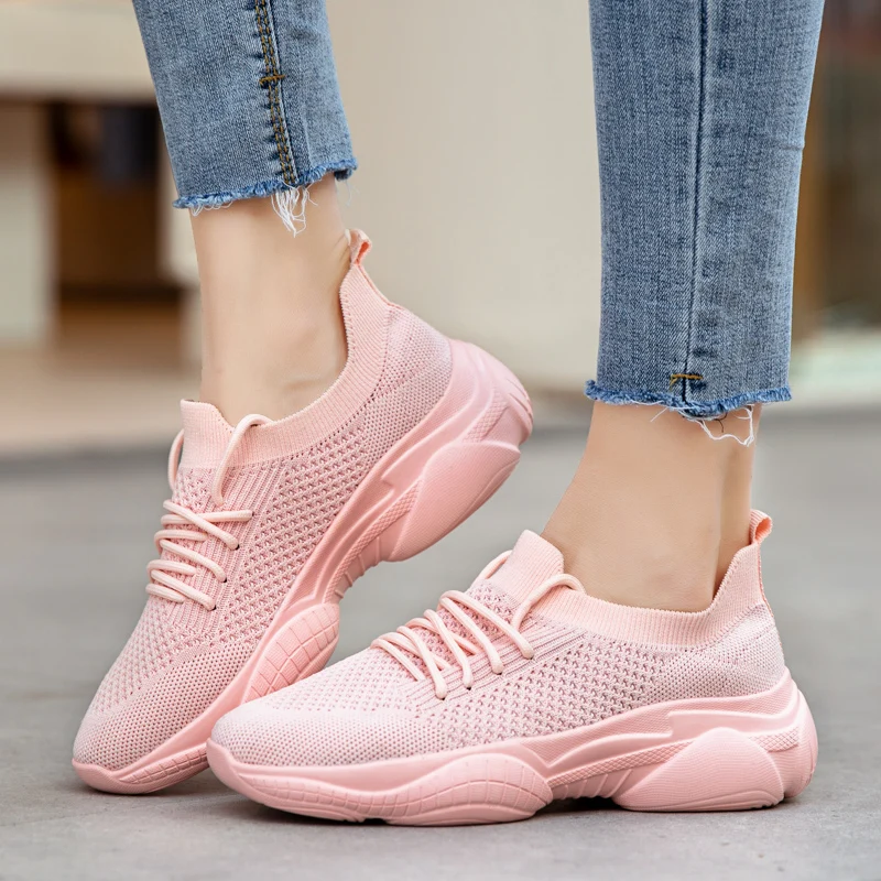 Gym Shoes autumn Women Tennis Shoes Comfortable Breathable Platform Sneaker Classic Thick Sole Women Shoes Tenis Feminino