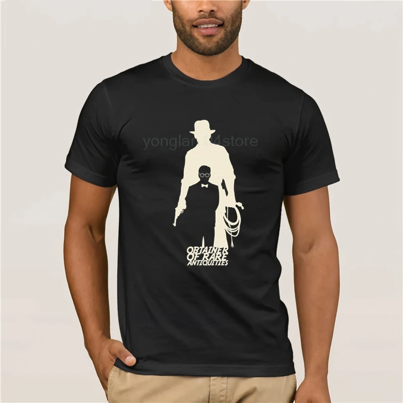 

Fashion T Shirt 100% Cotton Conseguidor de antig edades raras Indiana hombres camisa venes cuello Sports man's T-shirt