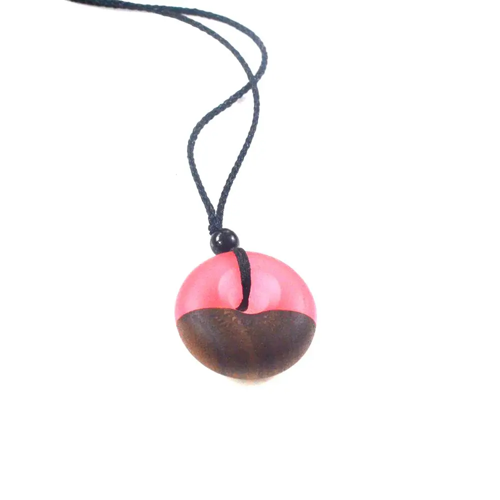 Креативные украшения античный кулон из массива дерева и смолы свадебные подарки