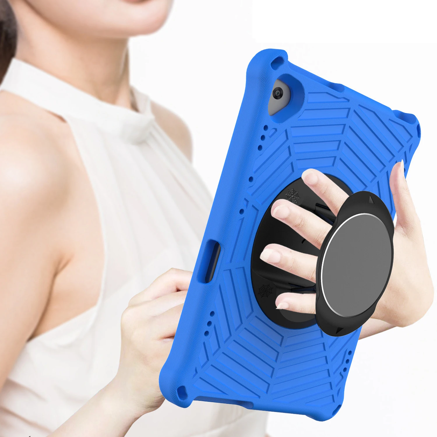 

Blue Huawei MediaPad T5 10 AGS2-W09/L09/L03/W19 Case EVA Strap Tablet Cover Huawei T3 10 9.6' M5 Lite 8 M6 8.4 T8 2020 T10 #S