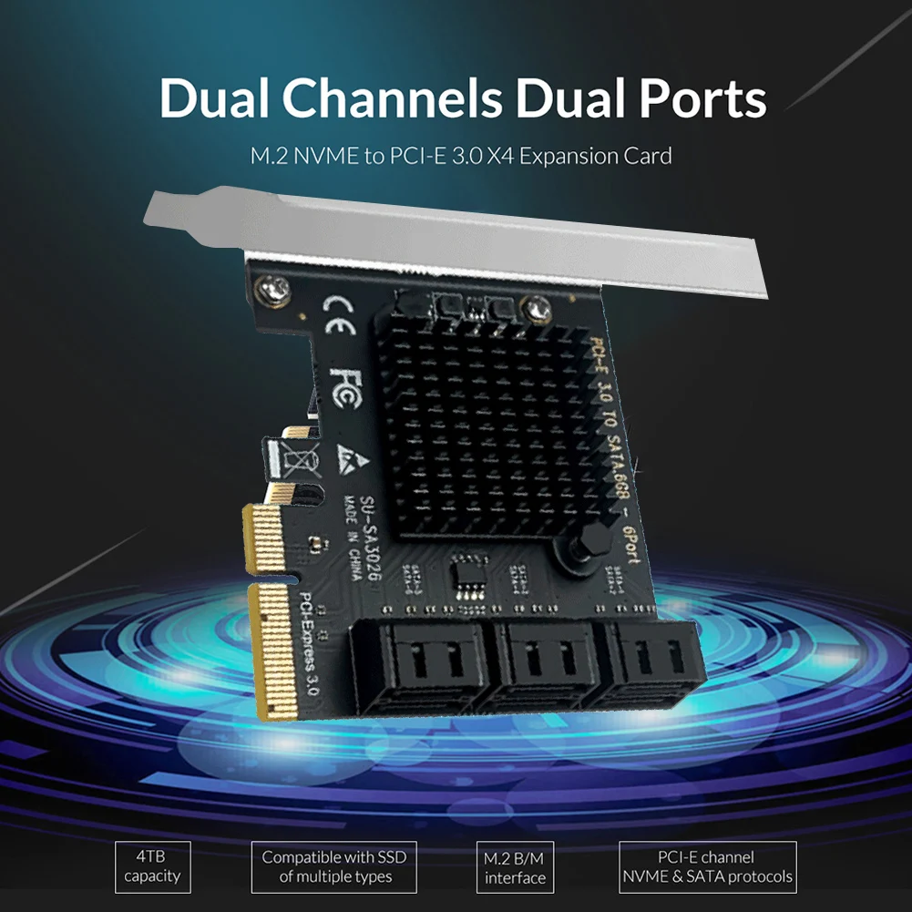 sata pcie карты контроллера 6 порты и