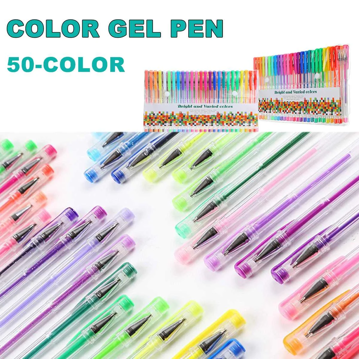 

Новинка 2021, доступный набор гелевых ручек в 50 цветах, зеркальная гелевая ручка, сменные принадлежности, запасные стержни, простая зеркальна...