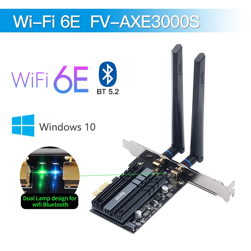 Wi Fi 6E 5374 Мбит/с AX210 Беспроводной Адаптерная плата PCIE Bluetooth 5 2 кард 4G/5G/6G 802.11AX/AC Mu MIMO