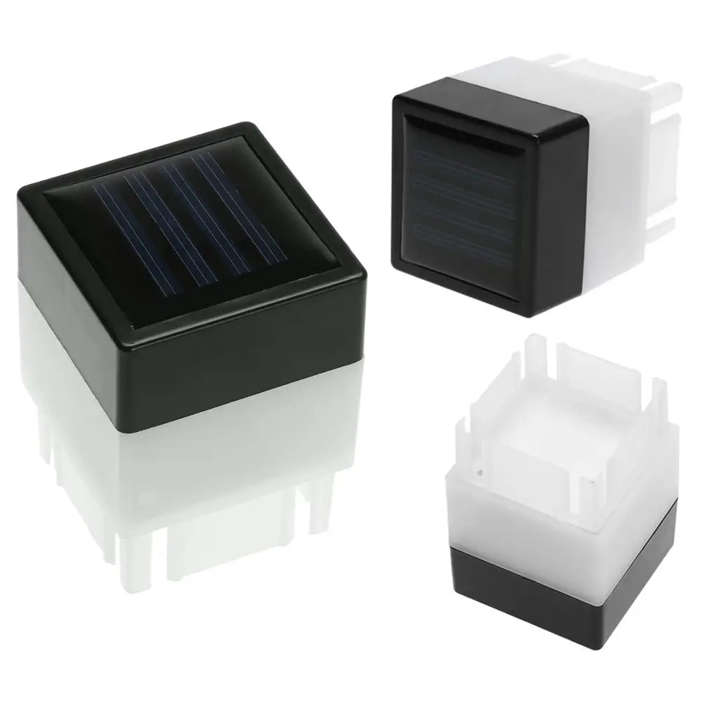 

1pc Square Solar Fence lamp Landscape Light Garden post cap lamp Outdoor Waterproof Patio Deck Square Decor Night Lamp