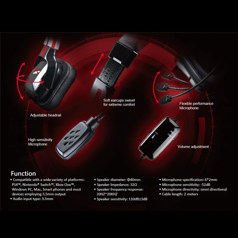 

3.5mm Gamer Headphones Gaming Headsets Surround Sound Stereo Wired Earphones USB Microphone Colour Light PC PS4 Game Headset