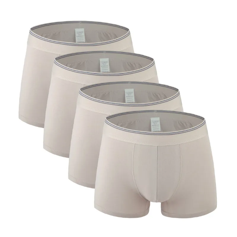 4Pcs 2425 Khaki 4 шт./лот, мужские хлопковые трусы, новинка, модные, сексуальные, брендовые, качественные, мужские боксеры, шорты, новинка, Mr нижнее белье, мужские трусы, большие, толстые, 6XL, 8XL - Цвет: 4Pcs 2425 Khaki
