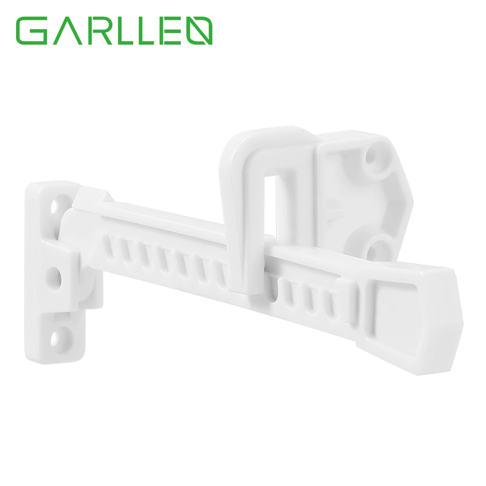 

GARLLEN, 2 шт., стандартный замок, белый замок для защиты от детей, регулируемая ширина открытия без ключей