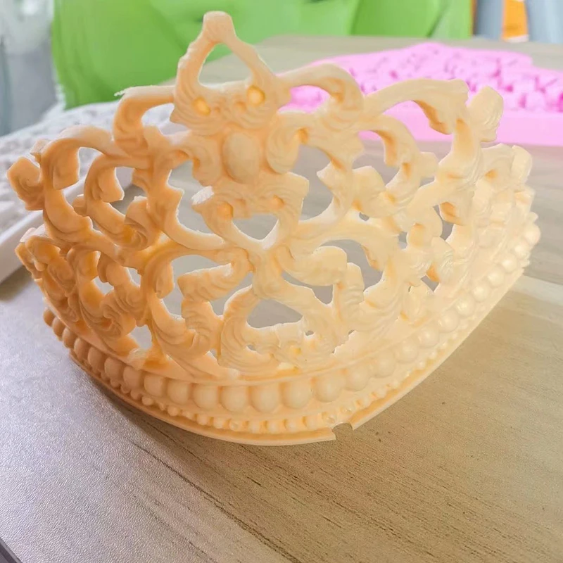 DIY силиконовая форма с короной Свадебные Топпинг для кексов инструменты