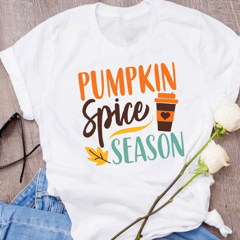 Женская одежда с графическим принтом тыквы на День Благодарения осень Хэллоуин