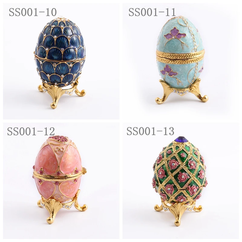 Синяя окрашенная шкатулка для ювелирных изделий металлические изделия