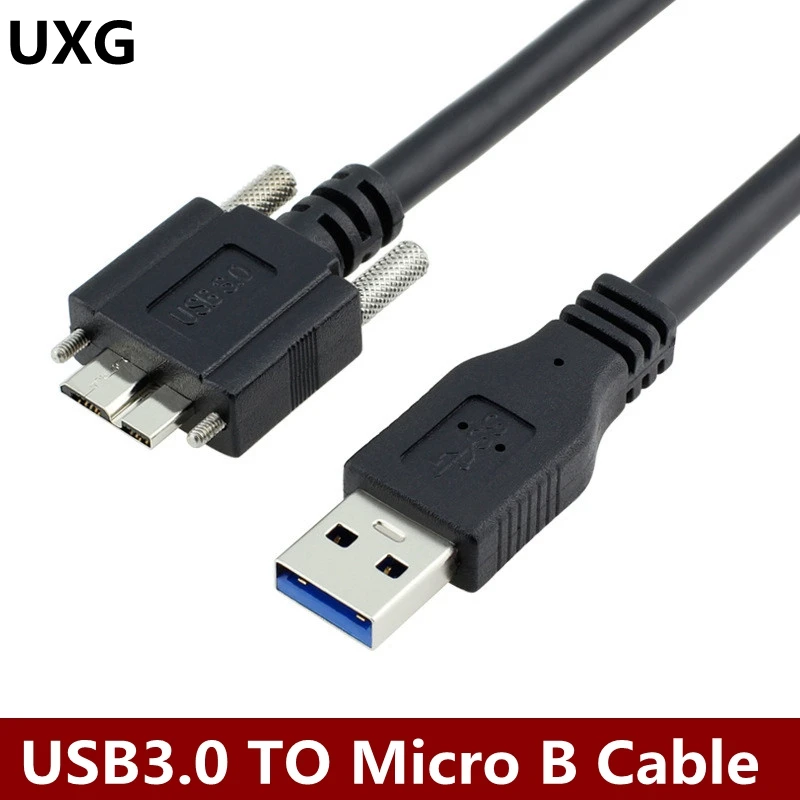 Кабель Micro B USB 3 0 5 Гбит/с кабель провод с винт крепления панели Соединительный