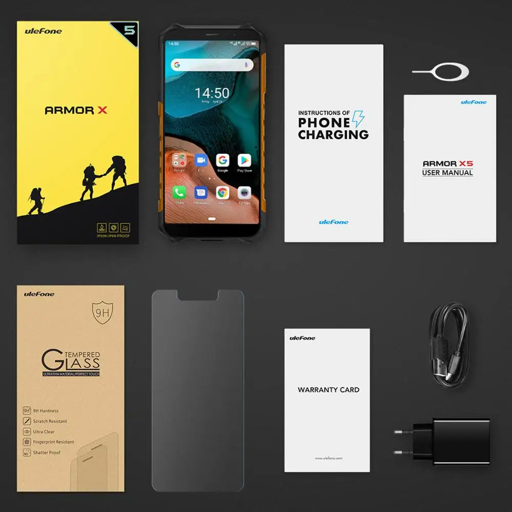 Смартфон Ulefone Power X5 IP68 Android 5 дюймов 3 Гб+32 Гб 5000 мА/ч 4G для двух сим карт|Смартфоны| |