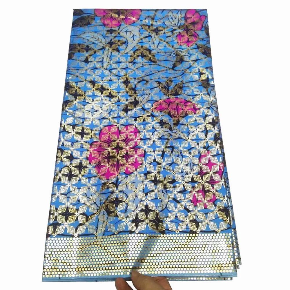 

Горячая Распродажа Африканский полиэстер, Золотая восковая ткань, высококачественный батик, Анкара, воск для вечерних платьев