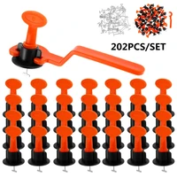 202pcssets alignment tile leveling wedges tile spacers system flat ceramic leveler for floor wall construction tools locator
