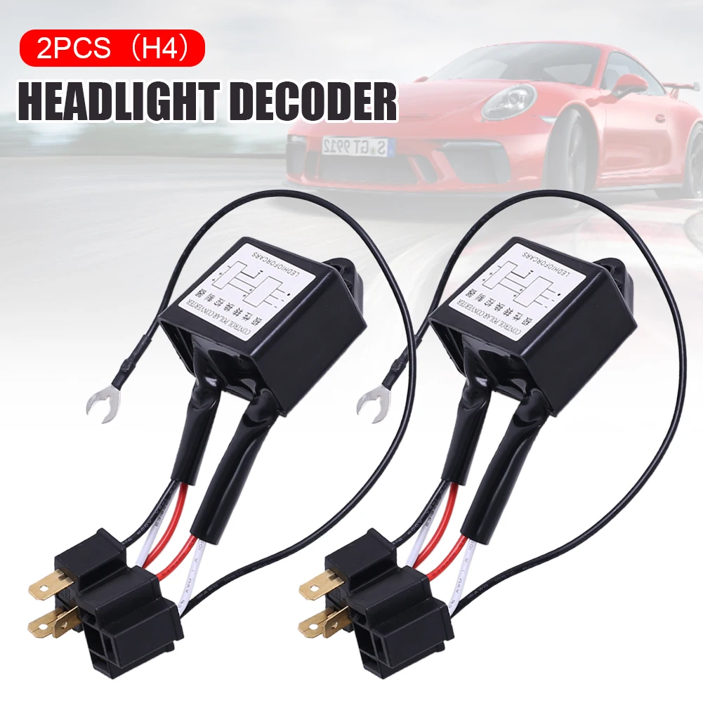 

2 x LED Polarity Converter Negative Switch Harness Adapter for H4 Xenon Lamp