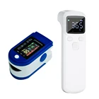 Пальчиковый Пульсоксиметр SPO2, измеритель артериального давления + бесконтактный термометр, инструменты, цифровой термометр