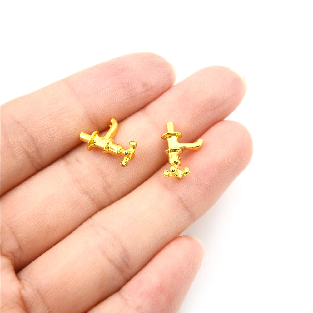 

Миниатюрный металлический смеситель для воды 2022 2 шт./лот 1:12, аксессуары для кукольного домика, аксессуары для ванной комнаты, миниатюрный с...