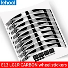 E13 Набор наклеек на колеса горного велосипеда E13 LG1R, углеродные наклейки, наклейки на колеса велосипеда, наклейки на два колеса