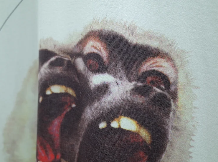 

2021 21ss new famous brand t shirts tees tops designer with button monkey print luxury clothing casual 100% cotton