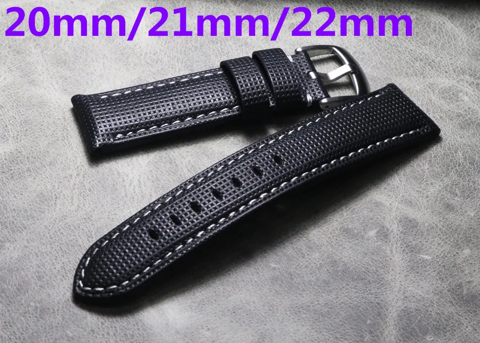 20 мм 21 мм 22 мм 24 мм 26 мм Натуральная кожа ремешок для часов для Panerai Luminor Radiomir Нержавеющая сталь Пряжка ремешок на запястье